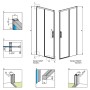 Душові двері Idea DWJ 140 R Radaway  (387018-01-01R)