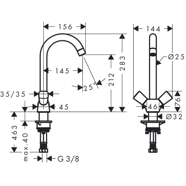 Змішувач Logis HansGrohe  (71280000)