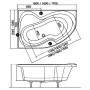 Акрилова ванна Rosa II 170х105 ліва Ravak  (C221000000)