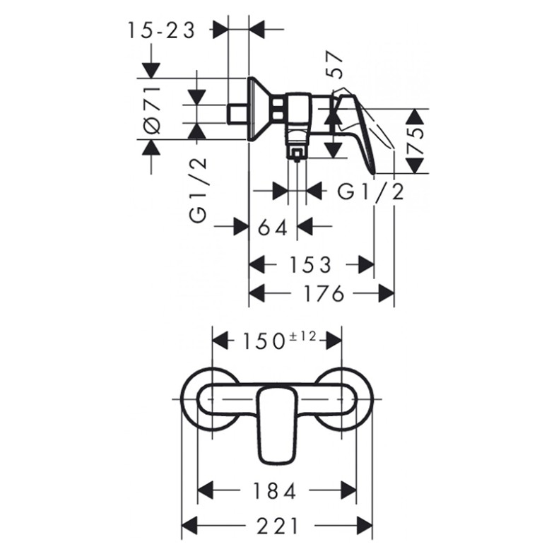 Змішувач Logis HansGrohe  (71600000)