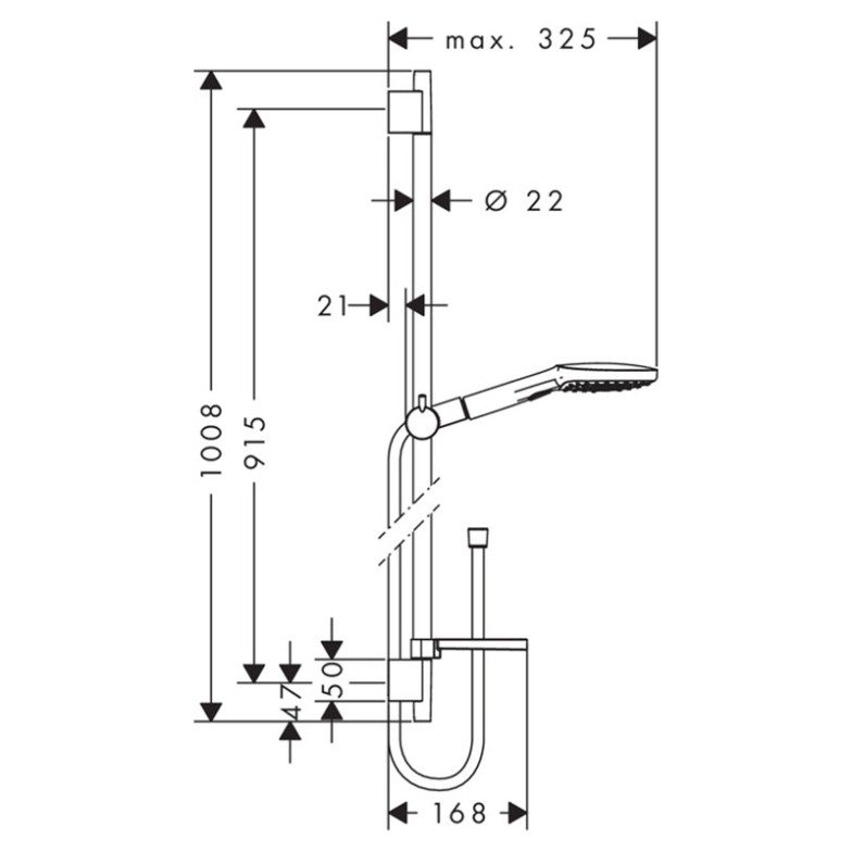 Змішувач Raindance Select Unica 130 HansGrohe  (26621400)