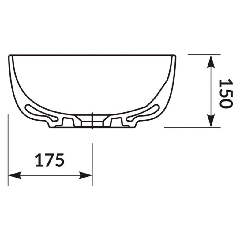 Раковина Moduo 35 кругла Cersanit  (K116-047)