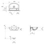 Раковина Arteco 40 меблева з отвором зліва Cersanit  (K667-006)