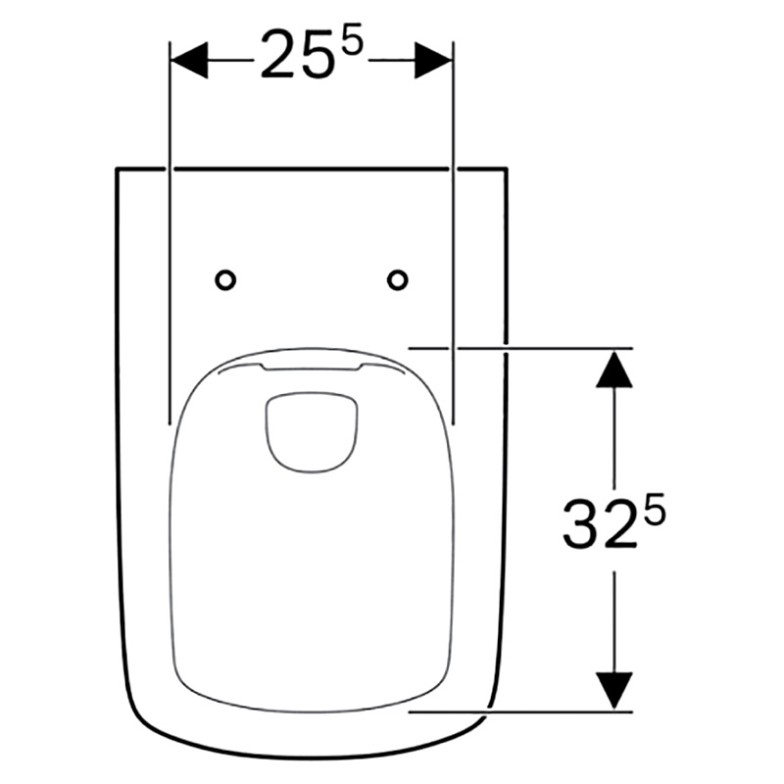 Чаша унітаза Selnova Square Rimfree Geberit  (500.275.01.1)