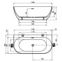 Ванна Freedom W 166x80 окремостояча Ravak  (XC00100024)