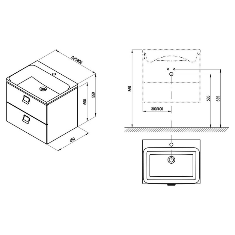 Шафка SD Comfort 60 Ravak  (X000001377)