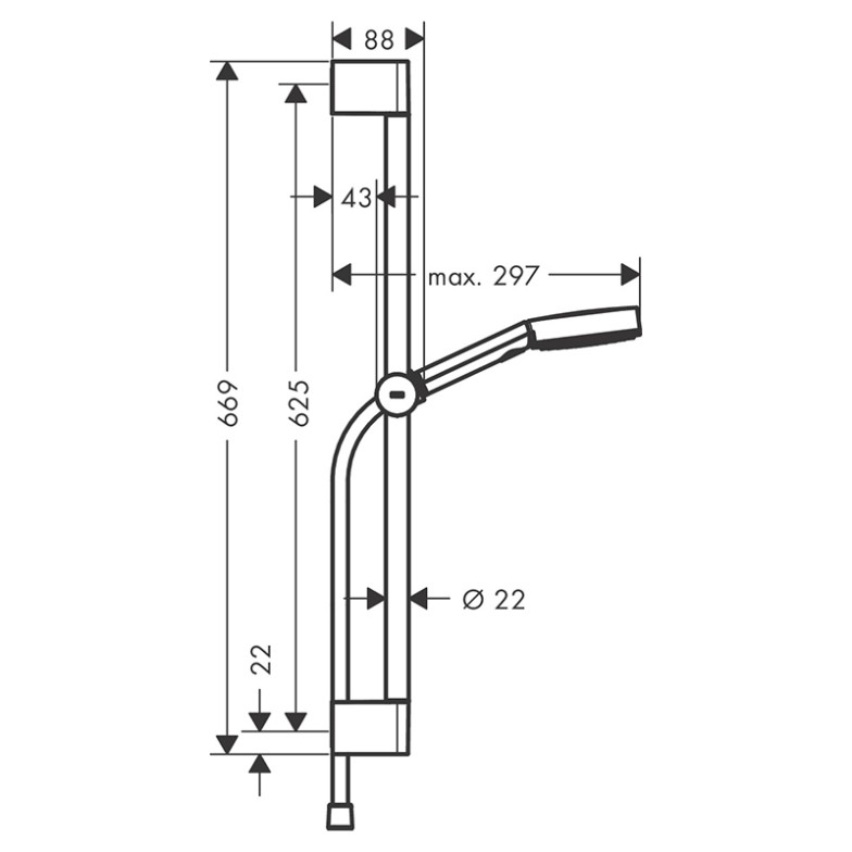 Душовий комплект Pulsify Select S HansGrohe  (24160700)