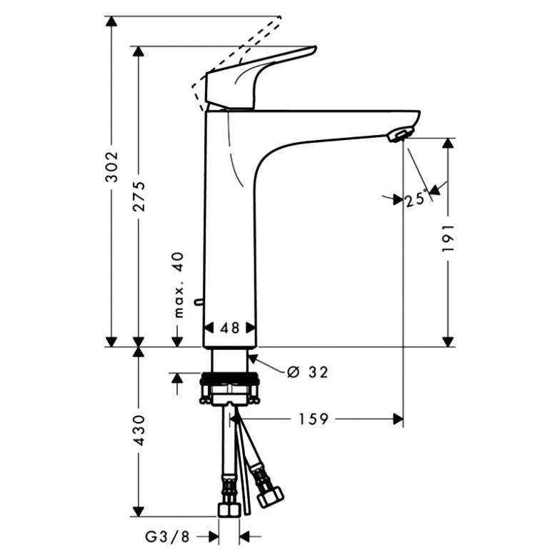 Змішувач Focus E2 HansGrohe  (31608000)