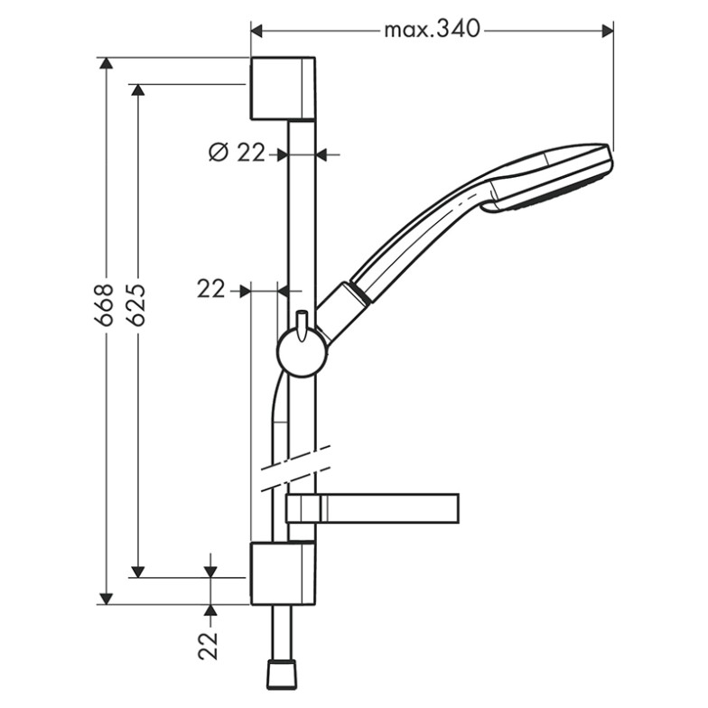 Душовий набір Croma HansGrohe  (27772000)