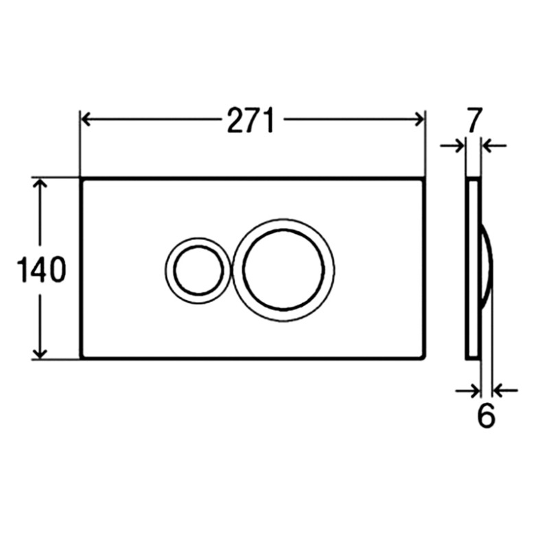 Кнопка Visign 10 Viega  (596323)