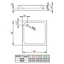 Піддон Siros Compact C 80x80 з пінопласту стеллажом Radaway  (SBC8817-2)
