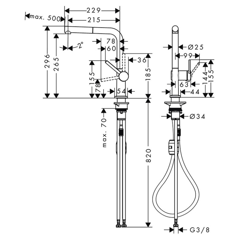 Змішувач Talis M54 Eco HansGrohe  (72845670)