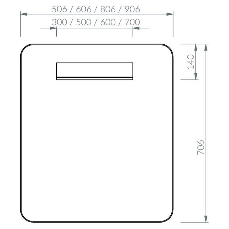 Дзеркало Strip I 60x70 Ravak  (X000001570)