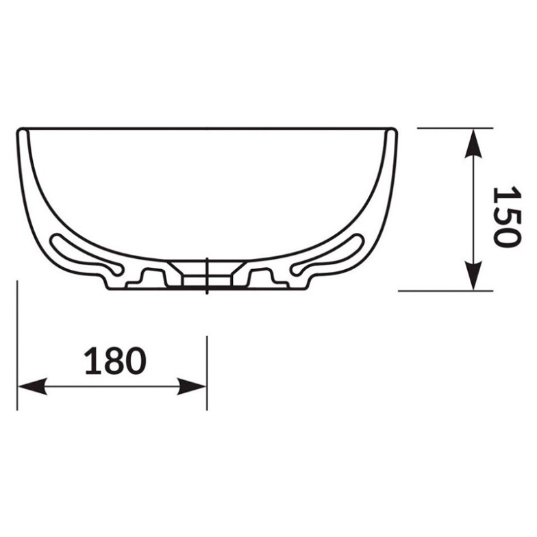 Раковина Moduo 50 прямокутна Cersanit  (K116-050)