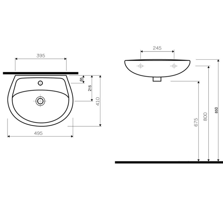 Раковина Idol 50 Kolo  (M1115000U/M1115000)