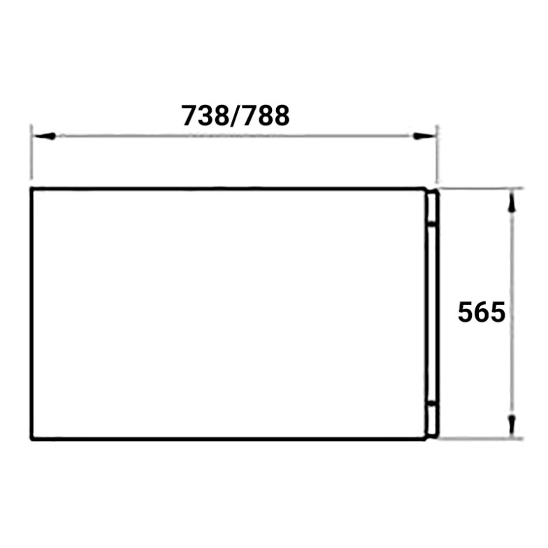 Панель до ванн Campanula 2, Sonata 75 U бічна Ravak  (CZ00130A00)