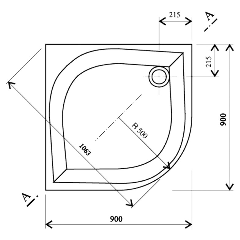 Піддон Elipso 90 PAN Ravak  (A227701410)