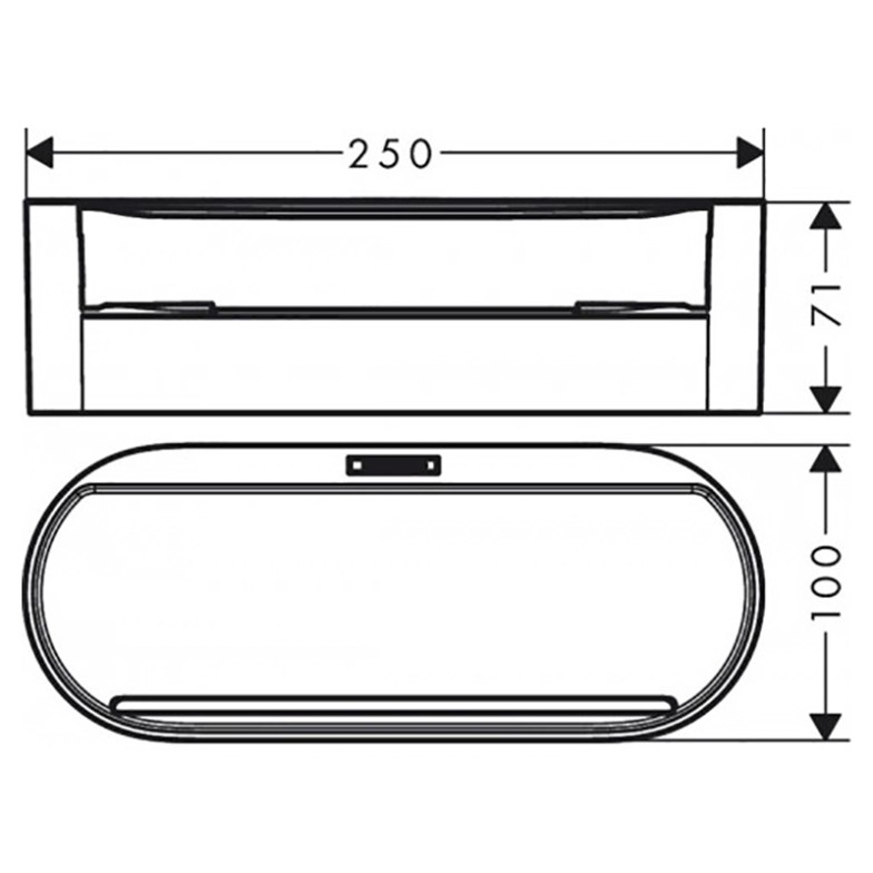 Поличка WallStoris HansGrohe  (27912670)