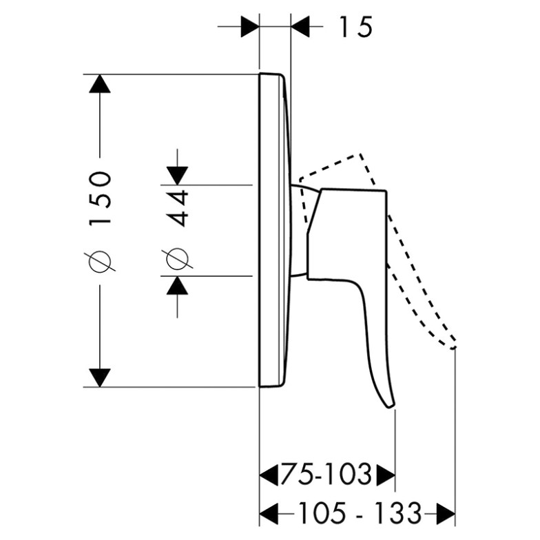 Змішувач Metris HansGrohe  (31685000)