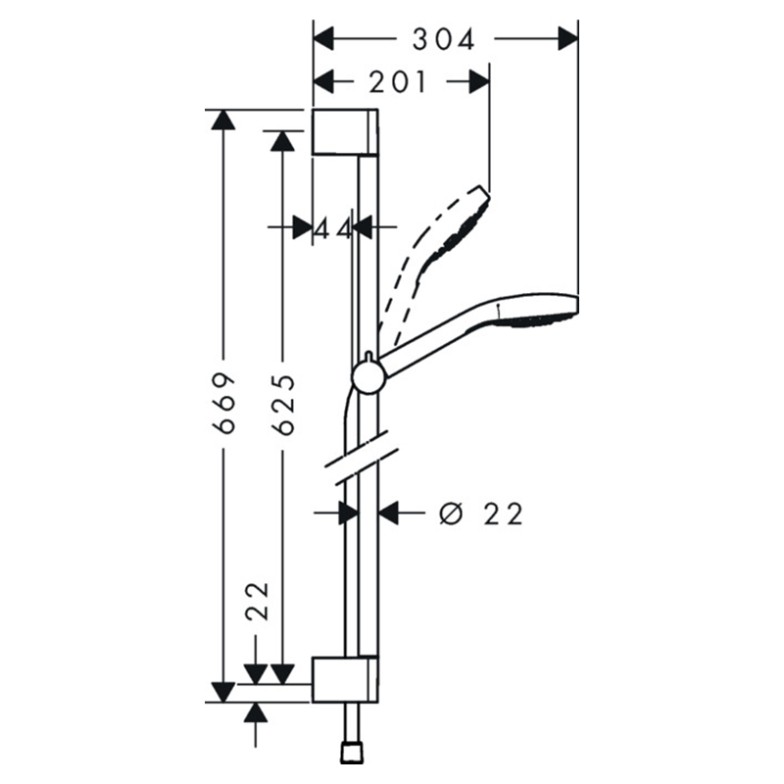 Душовий комплект Croma Select S Vario HansGrohe  (26562400)