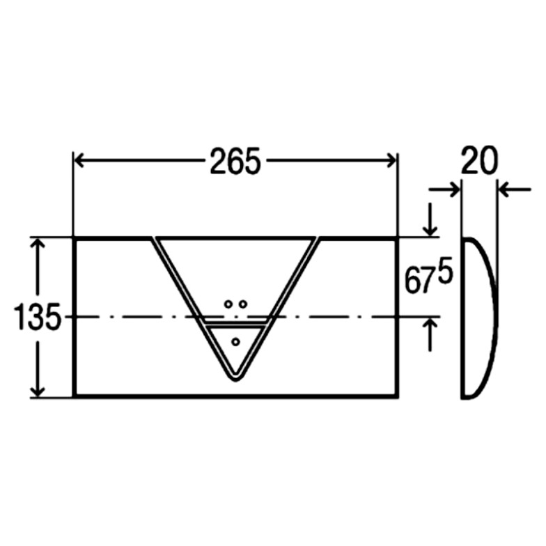 Кнопка Visign 1 Viega  (721893)