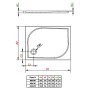 Піддон Delos D 80x75 Radaway  (4D87545-03)