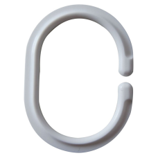 Кільця для шторки 12 штук, овальні, білі Ridder  (49301)