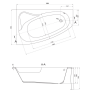 Акрилова ванна Sicilia 150х100 ліва Cersanit  (S301-095)