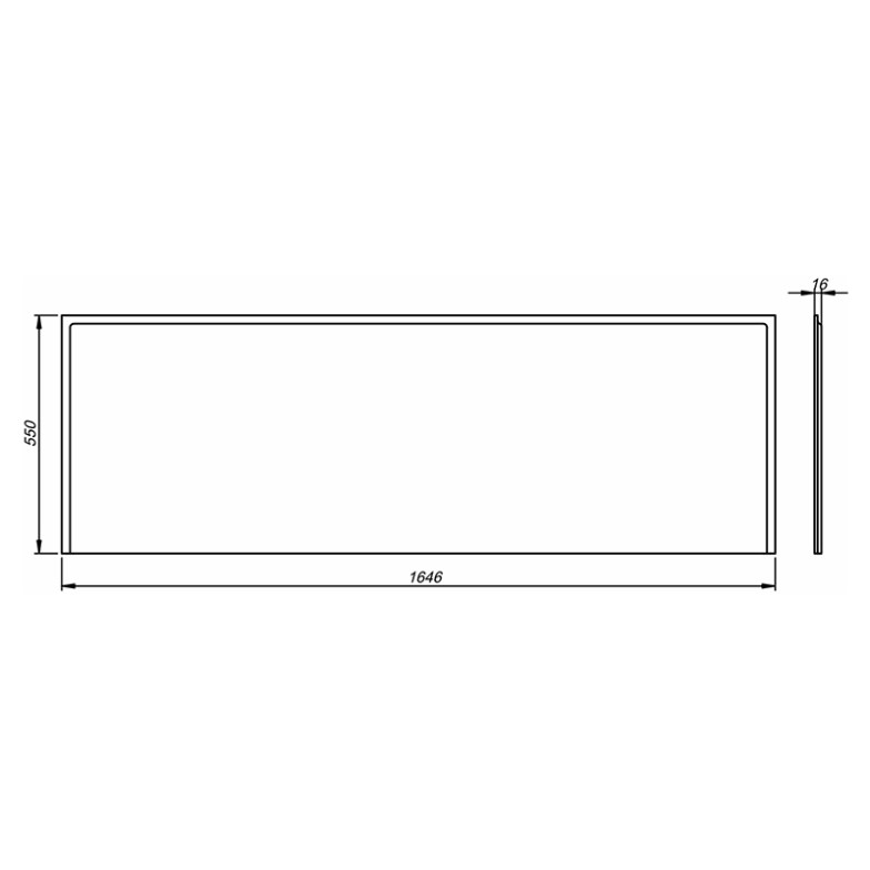 Панель Uni 2 до ванни 170 Kolo  (PWP2372000)