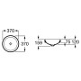 Раковина Inspira Round 37 врізна в стільницю кругла Roca  (A32752R000)