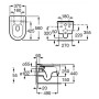 Чаша унітазу Inspira Round Rimless Roca  (A346527620)