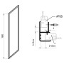 Душова стінка APSS-90 Transparent+білий Ravak  (940701R2Z1)