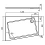 Піддон Asymetric Pro 10 ° 120x90 L Ravak  (XA25G70101L)