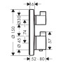 Верхня частина термостата Ecostat S HansGrohe  (15758000)