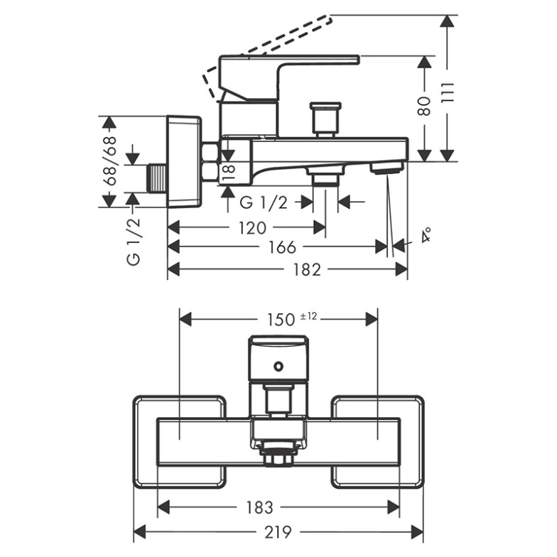 Змішувач Vernis Shape HansGrohe  (71450670)