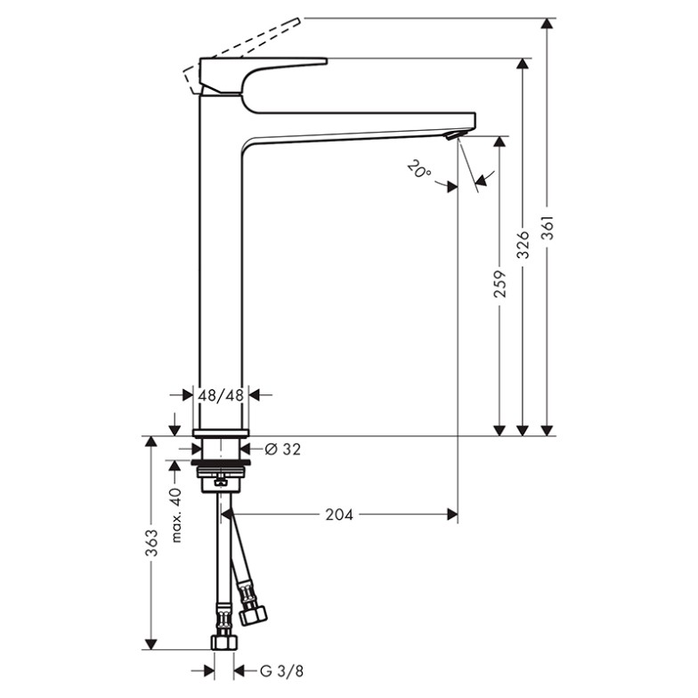 Змішувач Metropol HansGrohe  (32512670)