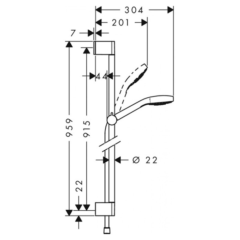 Душовий набір Croma Select S HansGrohe  (26563400)