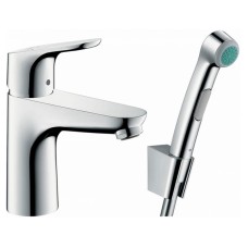 Змішувач Focus 100 з гігієнічним душем HansGrohe  (31927000)