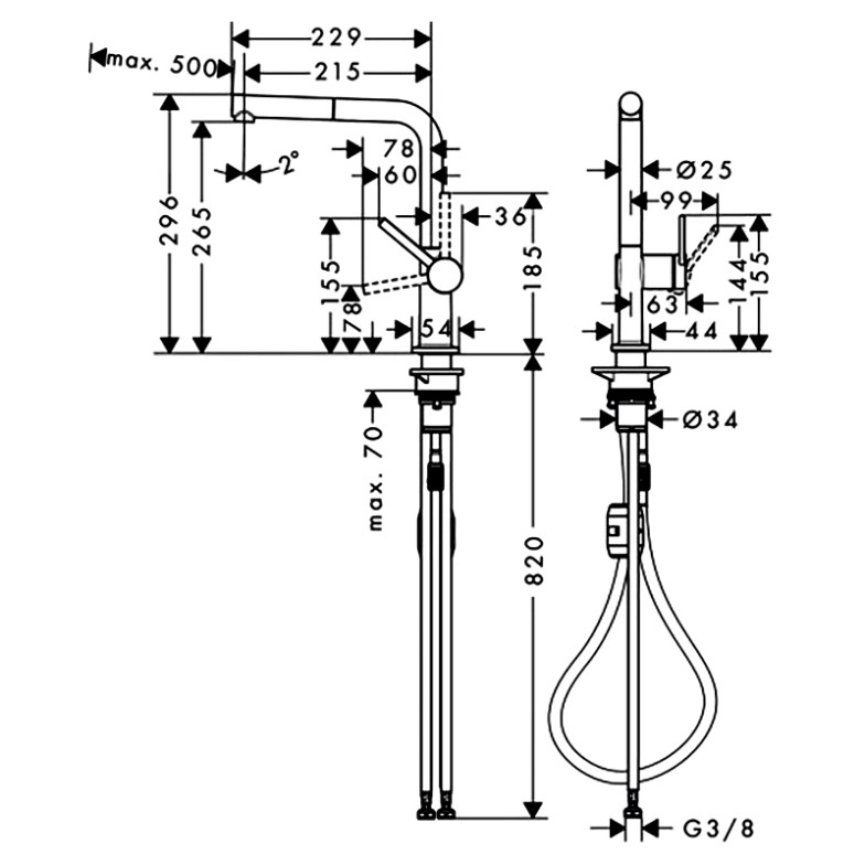 Змішувач Talis M54 HansGrohe  (72808670)