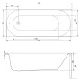 Ванна Octavia 170x70 з ніжками Cersanit  (S301-253)