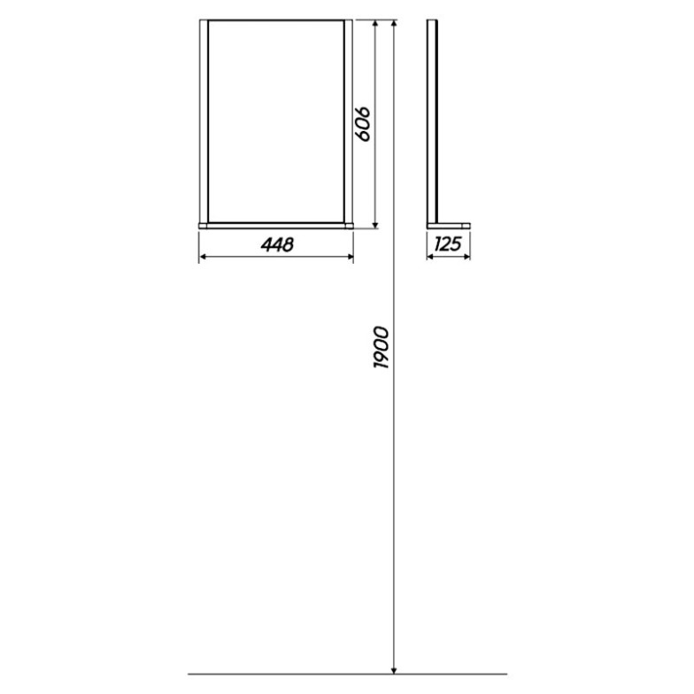 Дзеркало Rekord 44, біле Kolo  (88418000)