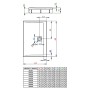 Піддон Argos D 80x90 з панеллю Radaway  (4ADN89-02)