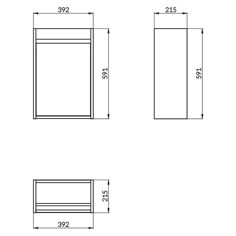 Шафка для раковини Crea 40 Cersanit  (S924-001)