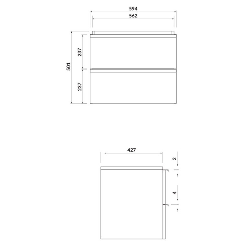 Шафка Virgo для раковини Moduo/Crea/Como 60 Cersanit  (S522-021)