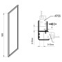 Душова стінка APSS-80 Transparent+білий Ravak  (940401R2Z1)