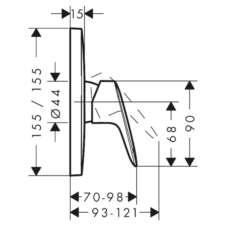 Верхня частина змішувача Logis HansGrohe  (71605000)