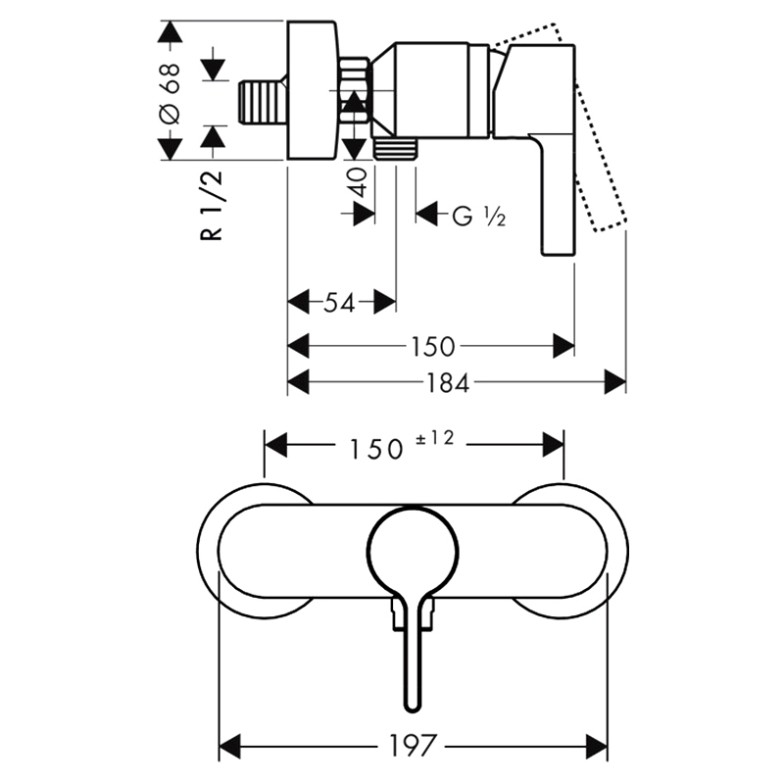 Змішувач Metris S HansGrohe  (31660000)