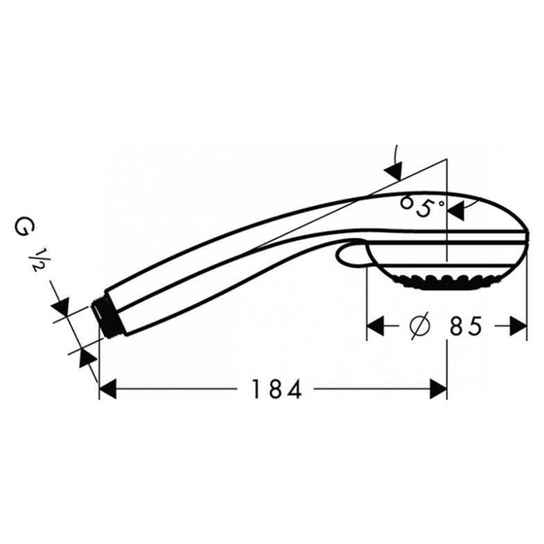 Лейка Chrometta 85 HansGrohe  (28563000)