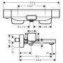 Змішувач Ecostat E HansGrohe  (15774000)