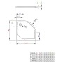 Піддон Delos A 100x100 Radaway  (SDA1010-01)